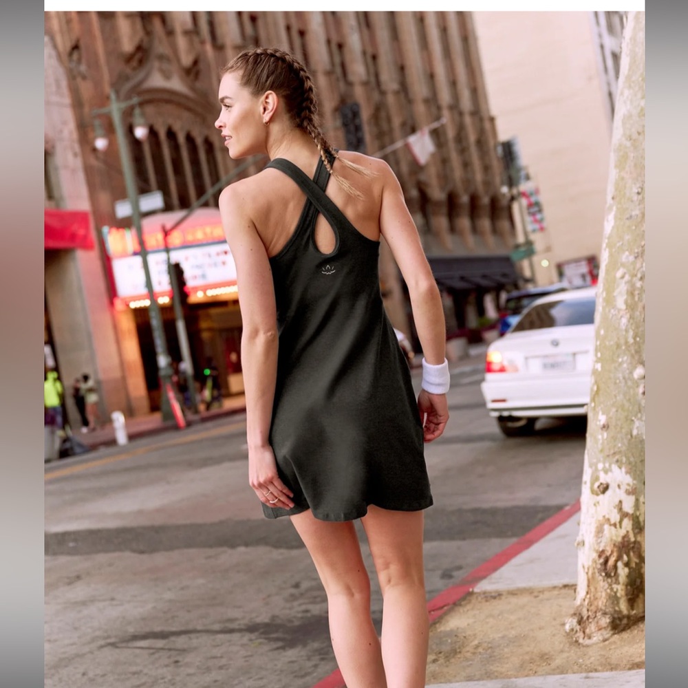 Spacedye Under Lock and Key Dress—darkest night